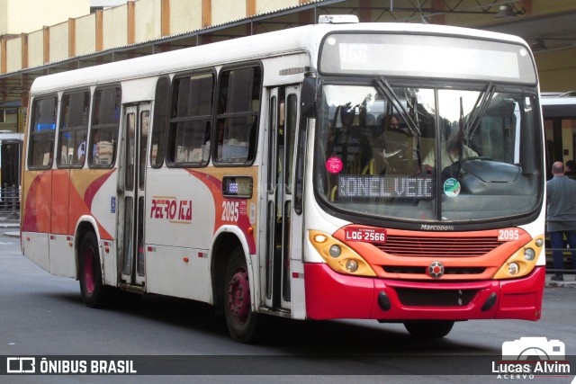 Petro Ita Transportes Coletivos de Passageiros 2095 na cidade de Petrópolis, Rio de Janeiro, Brasil, por Lucas Alvim. ID da foto: 10264961.