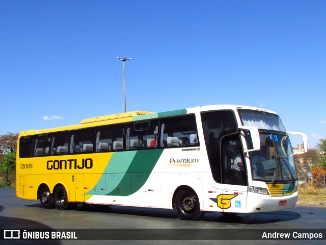 Empresa Gontijo de Transportes 12885 na cidade de Montes Claros, Minas Gerais, Brasil, por Andrew Campos. ID da foto: 10266668.