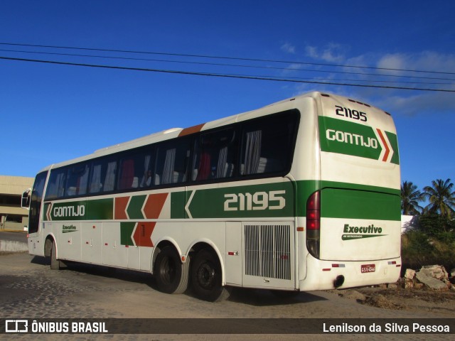 Empresa Gontijo de Transportes 21195 na cidade de Caruaru, Pernambuco, Brasil, por Lenilson da Silva Pessoa. ID da foto: 10264694.