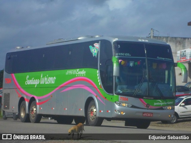 Santiago Turismo 7504 na cidade de Nazaré da Mata, Pernambuco, Brasil, por Edjunior Sebastião. Número da foto: #10265223.