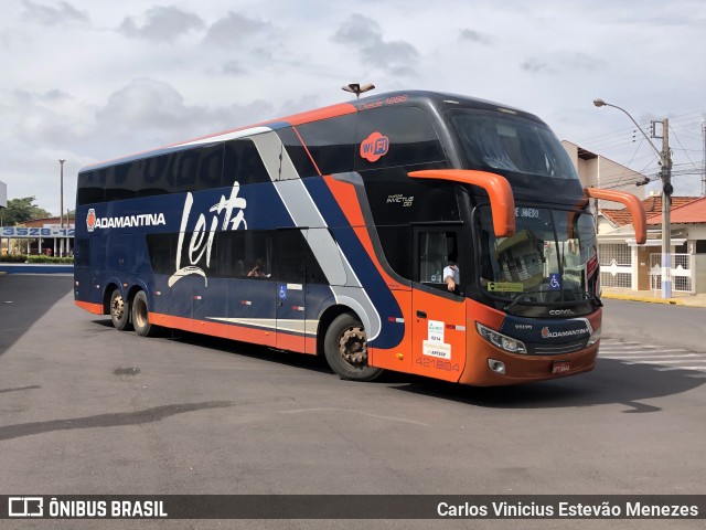 Expresso Adamantina 421804 na cidade de Osvaldo Cruz, São Paulo, Brasil, por Carlos Vinicius Estevão Menezes. Número da foto: #10265039.