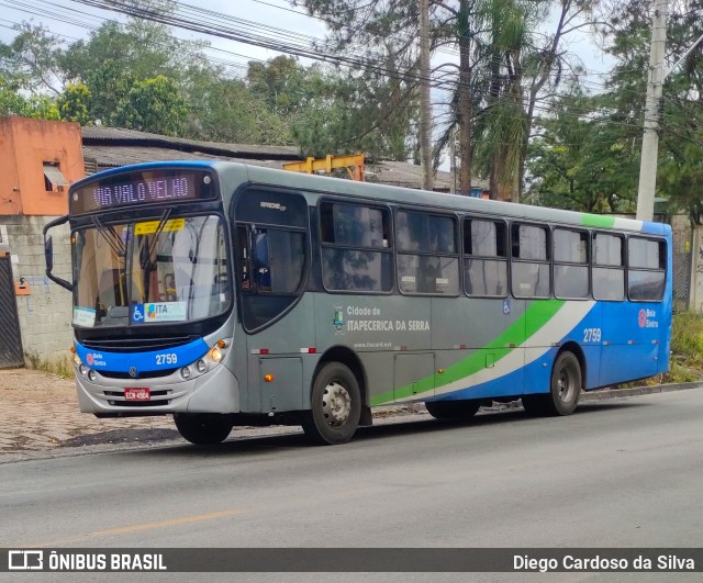 Viação Bela Sintra 2759 na cidade de Itapecerica da Serra, São Paulo, Brasil, por Diego Cardoso da Silva. ID da foto: 10264685.