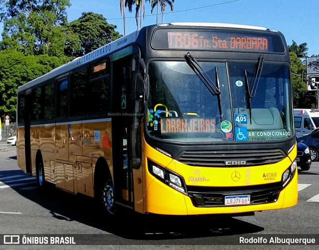 Real Auto Ônibus A41368 na cidade de Rio de Janeiro, Rio de Janeiro, Brasil, por Rodolfo Albuquerque. Número da foto: #10265711.
