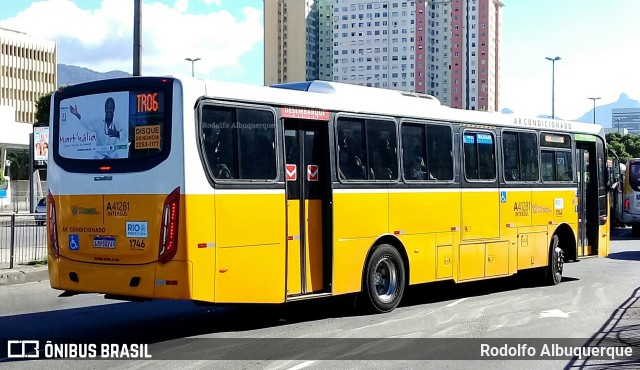 Real Auto Ônibus A41281 na cidade de Rio de Janeiro, Rio de Janeiro, Brasil, por Rodolfo Albuquerque. ID da foto: 10265716.