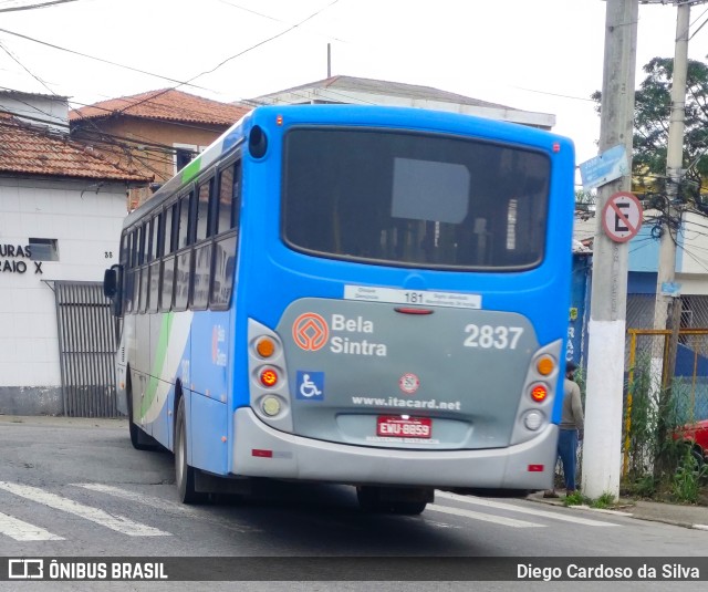 Viação Bela Sintra 2837 na cidade de Itapecerica da Serra, São Paulo, Brasil, por Diego Cardoso da Silva. ID da foto: 10264693.