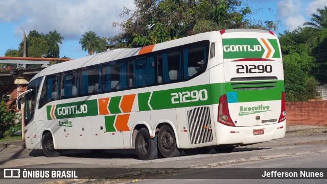 Empresa Gontijo de Transportes 21290 na cidade de Jaboatão dos Guararapes, Pernambuco, Brasil, por Jefferson Nunes. ID da foto: 10266485.