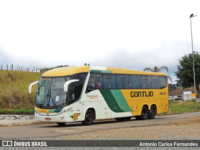 Empresa Gontijo de Transportes 21635 na cidade de João Monlevade, Minas Gerais, Brasil, por Antonio Carlos Fernandes. Número da foto: #10265879.