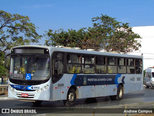 Solaris Transportes 13102 na cidade de Montes Claros, Minas Gerais, Brasil, por Andrew Campos. ID da foto: 10265459.