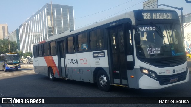 Evanil Transportes e Turismo RJ 132.018 na cidade de Rio de Janeiro, Rio de Janeiro, Brasil, por Gabriel Sousa. ID da foto: 10265522.