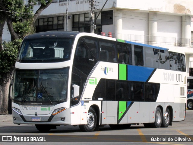UTIL - União Transporte Interestadual de Luxo 13108 na cidade de Niterói, Rio de Janeiro, Brasil, por Gabriel de Oliveira. Número da foto: #10265566.