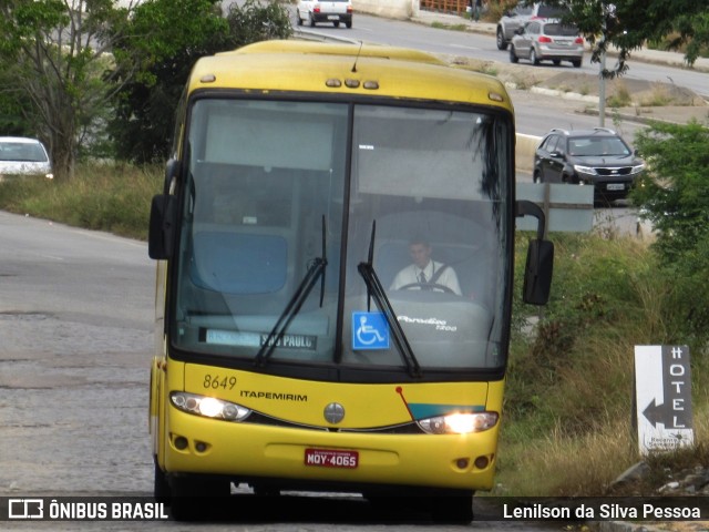 Viação Itapemirim 8649 na cidade de Caruaru, Pernambuco, Brasil, por Lenilson da Silva Pessoa. Número da foto: #10264883.
