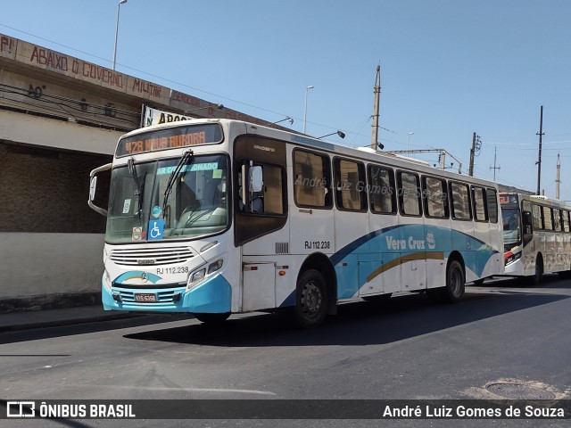 Auto Viação Vera Cruz - Belford Roxo RJ 112.238 na cidade de Rio de Janeiro, Rio de Janeiro, Brasil, por André Luiz Gomes de Souza. ID da foto: 10268712.