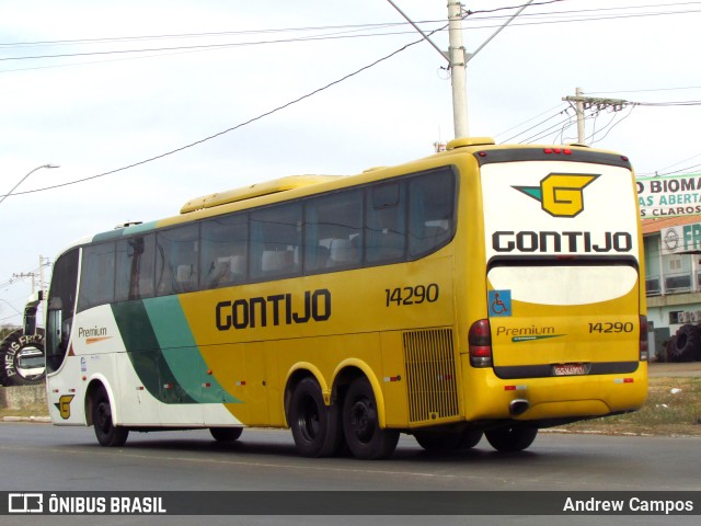 Empresa Gontijo de Transportes 14290 na cidade de Pirapora, Minas Gerais, Brasil, por Andrew Campos. ID da foto: 10269123.