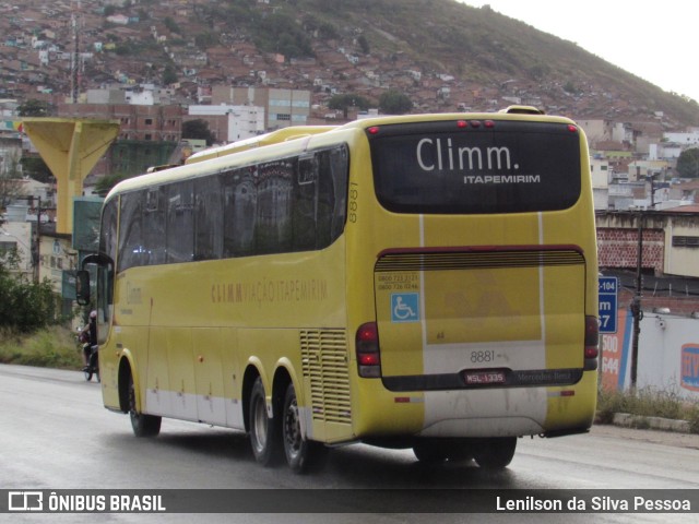 Viação Itapemirim 8881 na cidade de Caruaru, Pernambuco, Brasil, por Lenilson da Silva Pessoa. ID da foto: 10267486.