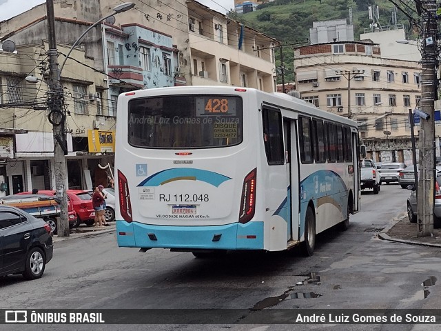 Auto Viação Vera Cruz - Belford Roxo RJ 112.048 na cidade de Rio de Janeiro, Rio de Janeiro, Brasil, por André Luiz Gomes de Souza. ID da foto: 10268700.