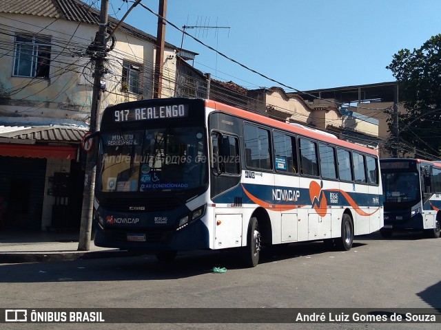 Viação Novacap B51646 na cidade de Rio de Janeiro, Rio de Janeiro, Brasil, por André Luiz Gomes de Souza. ID da foto: 10268780.