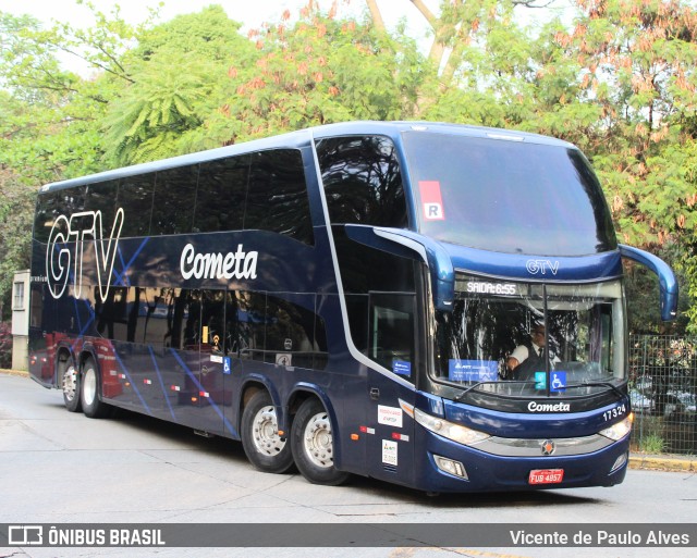 Viação Cometa 17324 na cidade de São Paulo, São Paulo, Brasil, por Vicente de Paulo Alves. ID da foto: 10269203.