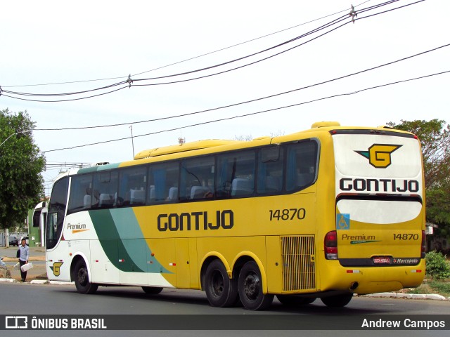 Empresa Gontijo de Transportes 14870 na cidade de Pirapora, Minas Gerais, Brasil, por Andrew Campos. ID da foto: 10269072.