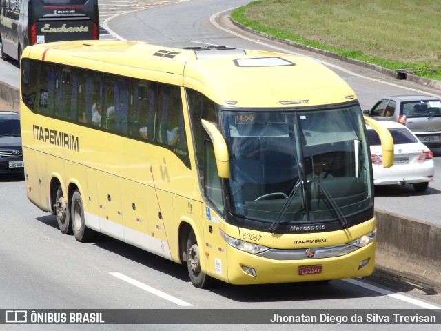 Viação Itapemirim 60067 na cidade de Lavrinhas, São Paulo, Brasil, por Jhonatan Diego da Silva Trevisan. ID da foto: 10268471.