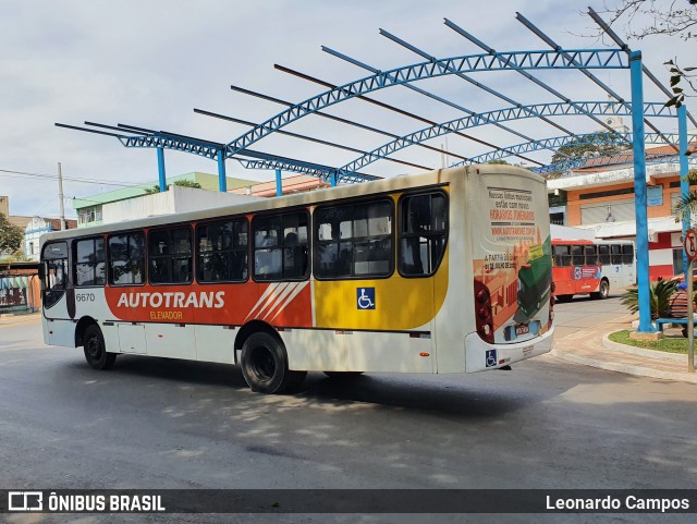 Autotrans > Turilessa 6670 na cidade de Brumadinho, Minas Gerais, Brasil, por Leonardo Campos. ID da foto: 10267741.