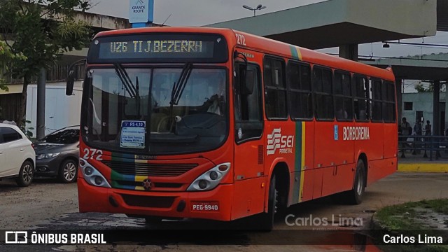 Borborema Imperial Transportes 272 na cidade de Recife, Pernambuco, Brasil, por Carlos Lima. ID da foto: 10268674.