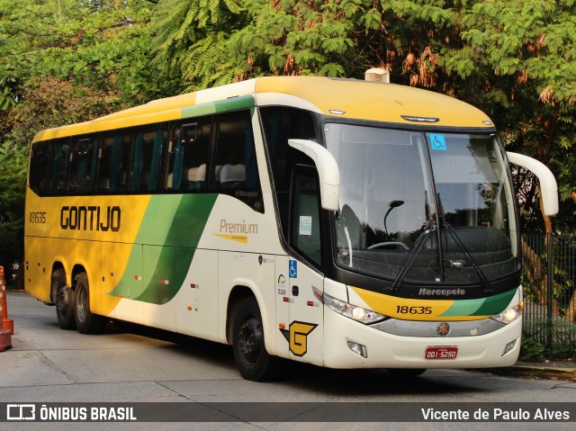 Empresa Gontijo de Transportes 18635 na cidade de São Paulo, São Paulo, Brasil, por Vicente de Paulo Alves. ID da foto: 10269220.