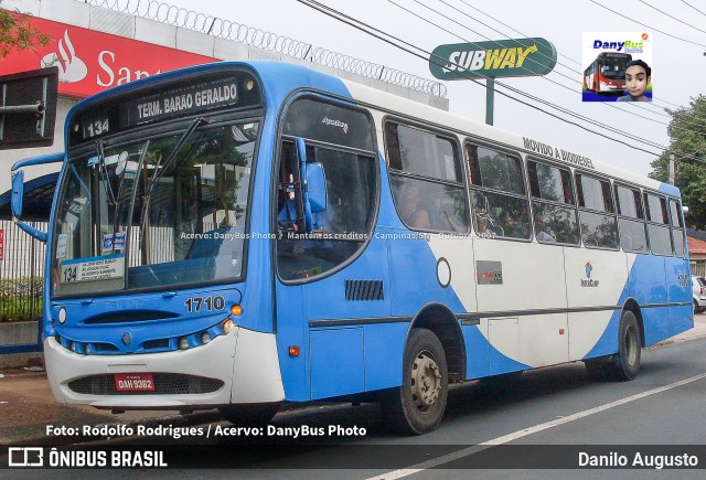 VB Transportes e Turismo 1710 na cidade de Campinas, São Paulo, Brasil, por Danilo Augusto. ID da foto: 10268260.