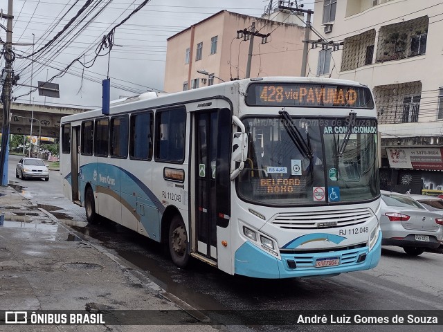 Auto Viação Vera Cruz - Belford Roxo RJ 112.048 na cidade de Rio de Janeiro, Rio de Janeiro, Brasil, por André Luiz Gomes de Souza. ID da foto: 10268686.