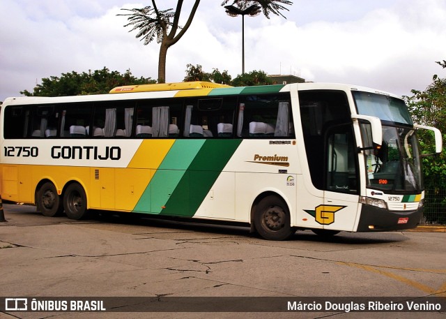 Empresa Gontijo de Transportes 12750 na cidade de São Paulo, São Paulo, Brasil, por Márcio Douglas Ribeiro Venino. ID da foto: 10269164.