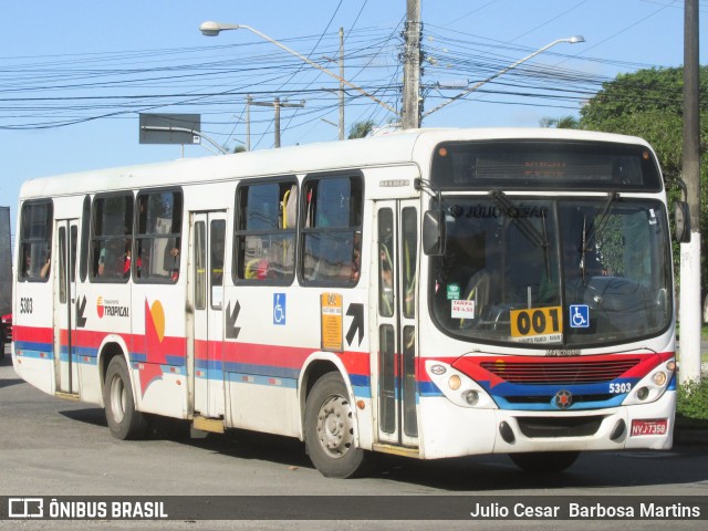 Transporte Tropical 5303 na cidade de Aracaju, Sergipe, Brasil, por Julio Cesar  Barbosa Martins. Número da foto: #10267063.