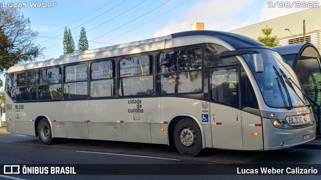Transporte Coletivo Glória BL330 na cidade de Curitiba, Paraná, Brasil, por Lucas Weber Calizario. Número da foto: #10271212.