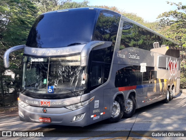 Auto Viação 1001 RJ 108.508 na cidade de São Paulo, São Paulo, Brasil, por Gabriel Oliveira. ID da foto: 10271724.