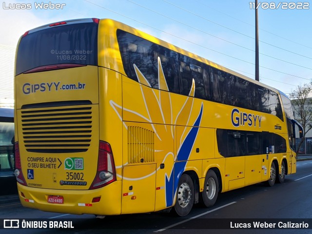 Expresso Transporte e Turismo Ltda. 35002 na cidade de Curitiba, Paraná, Brasil, por Lucas Weber Calizario. ID da foto: 10271171.