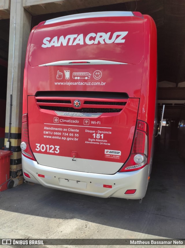 Viação Santa Cruz 30123 na cidade de São Paulo, São Paulo, Brasil, por Mattheus Bassamar Neto. Número da foto: #10271356.