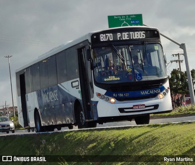 Rápido Macaense RJ 150.127 na cidade de Rio das Ostras, Rio de Janeiro, Brasil, por Ryan Martins. Número da foto: #10271428.