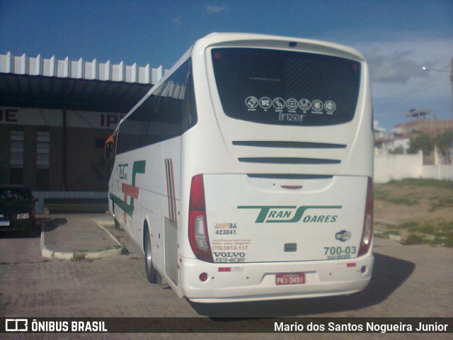 Transoares 700-03 na cidade de Ipirá, Bahia, Brasil, por Mario dos Santos Nogueira Junior. Número da foto: #10270455.