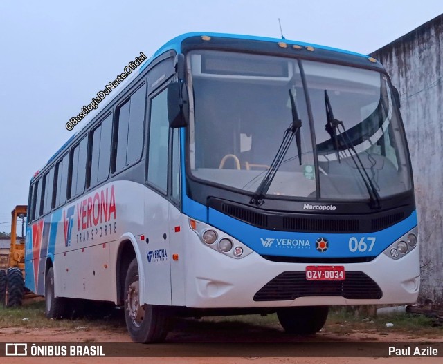 Verona Transporte 067 na cidade de Santa Inês, Maranhão, Brasil, por Paul Azile. Número da foto: #10272887.
