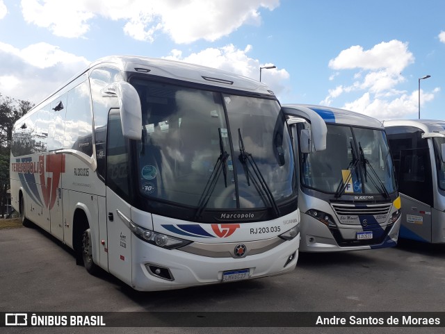 Viação Teresópolis RJ 203.035 na cidade de São Paulo, São Paulo, Brasil, por Andre Santos de Moraes. Número da foto: #10270804.