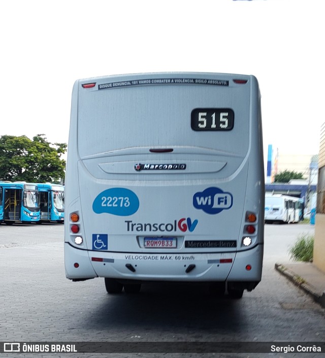 Nova Transporte 22273 na cidade de Serra, Espírito Santo, Brasil, por Sergio Corrêa. Número da foto: #10270841.
