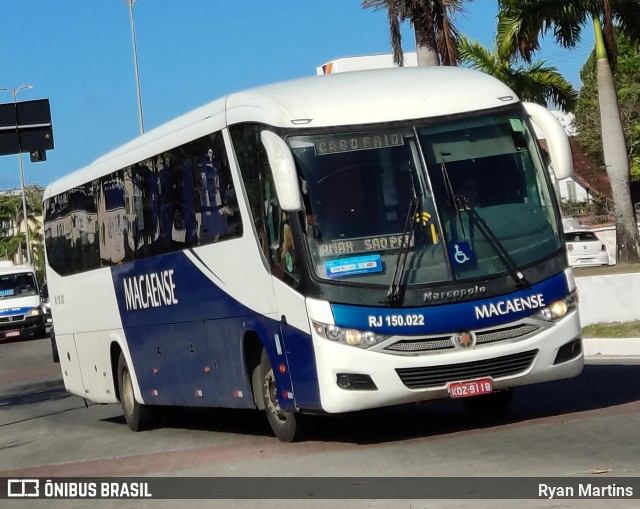 Rápido Macaense RJ 150.022 na cidade de Rio das Ostras, Rio de Janeiro, Brasil, por Ryan Martins. ID da foto: 10271352.