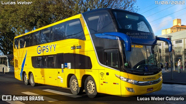 Expresso Transporte e Turismo Ltda. 35002 na cidade de Curitiba, Paraná, Brasil, por Lucas Weber Calizario. ID da foto: 10271169.