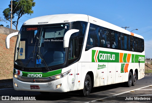 Empresa Gontijo de Transportes 21500 na cidade de Campinas, São Paulo, Brasil, por Julio Medeiros. ID da foto: 10273868.