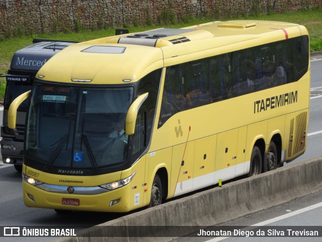 Viação Itapemirim 60087 na cidade de Lavrinhas, São Paulo, Brasil, por Jhonatan Diego da Silva Trevisan. ID da foto: 10274150.