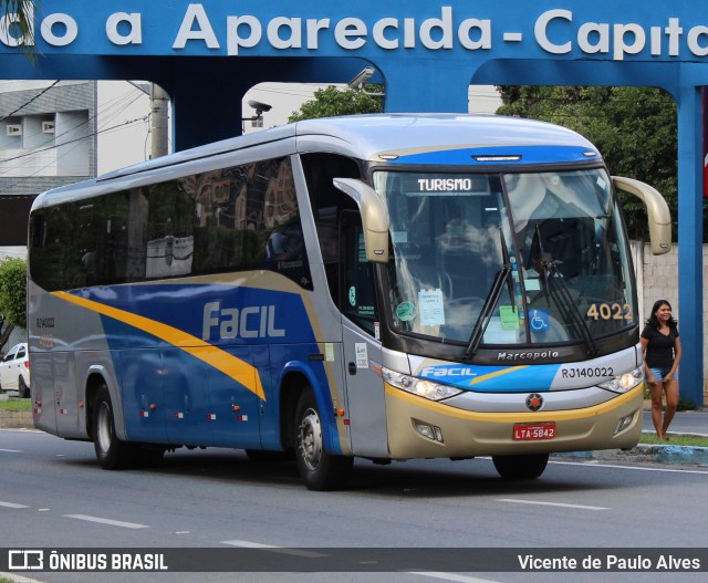 Fácil Transportes e Turismo RJ 140.022 na cidade de Aparecida, São Paulo, Brasil, por Vicente de Paulo Alves. ID da foto: 10273642.