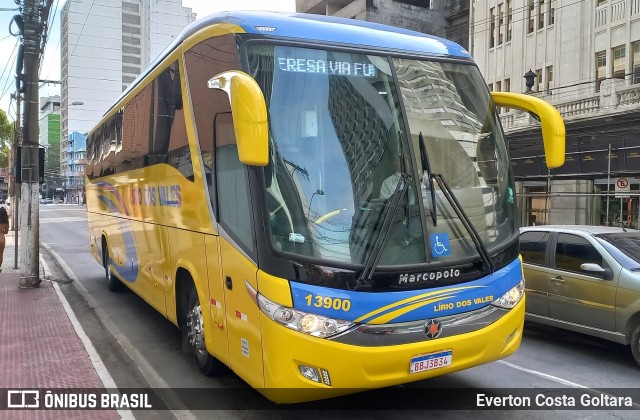 Viação Lírio dos Vales 13900 na cidade de Vitória, Espírito Santo, Brasil, por Everton Costa Goltara. ID da foto: 10275723.