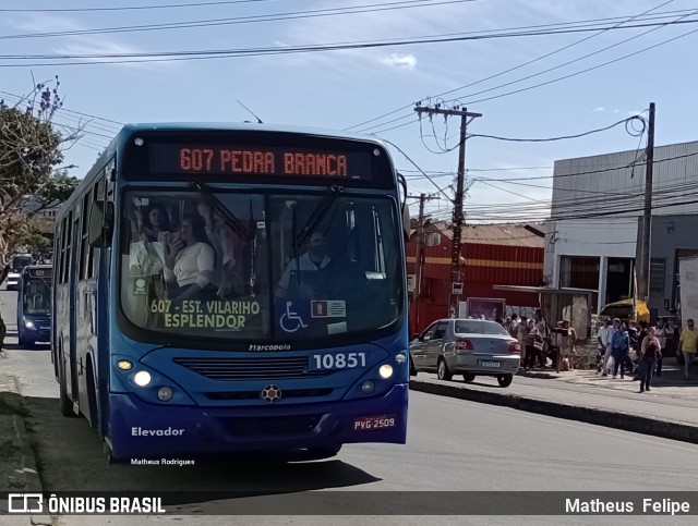 Milênio Transportes 10851 na cidade de Belo Horizonte, Minas Gerais, Brasil, por Matheus  Felipe. Número da foto: #10274503.
