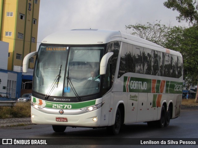 Empresa Gontijo de Transportes 21270 na cidade de Caruaru, Pernambuco, Brasil, por Lenilson da Silva Pessoa. Número da foto: #10274074.