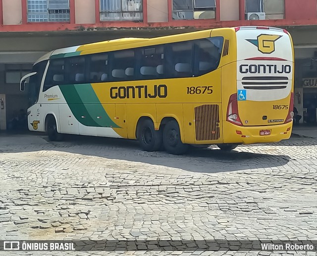 Empresa Gontijo de Transportes 18675 na cidade de Governador Valadares, Minas Gerais, Brasil, por Wilton Roberto. ID da foto: 10273852.