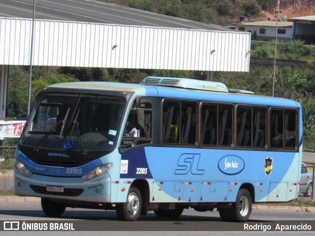 Viação São Luiz 22105 na cidade de Conselheiro Lafaiete, Minas Gerais, Brasil, por Rodrigo  Aparecido. Número da foto: #10274481.
