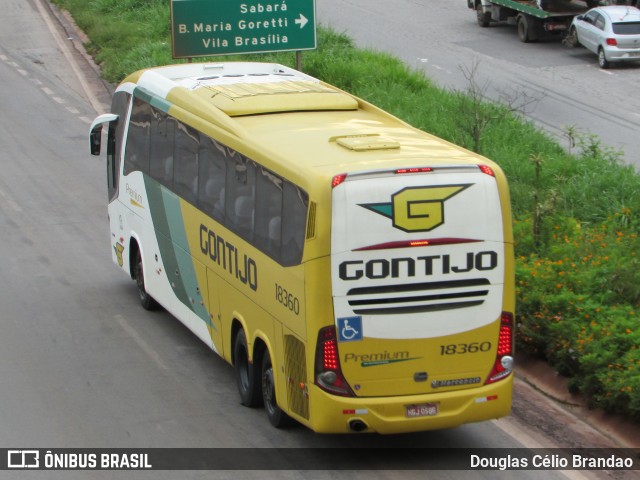 Empresa Gontijo de Transportes 18360 na cidade de Belo Horizonte, Minas Gerais, Brasil, por Douglas Célio Brandao. ID da foto: 10274890.